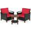 Ensemble de meubles de patio en bois massif 3 pièces-1667843662