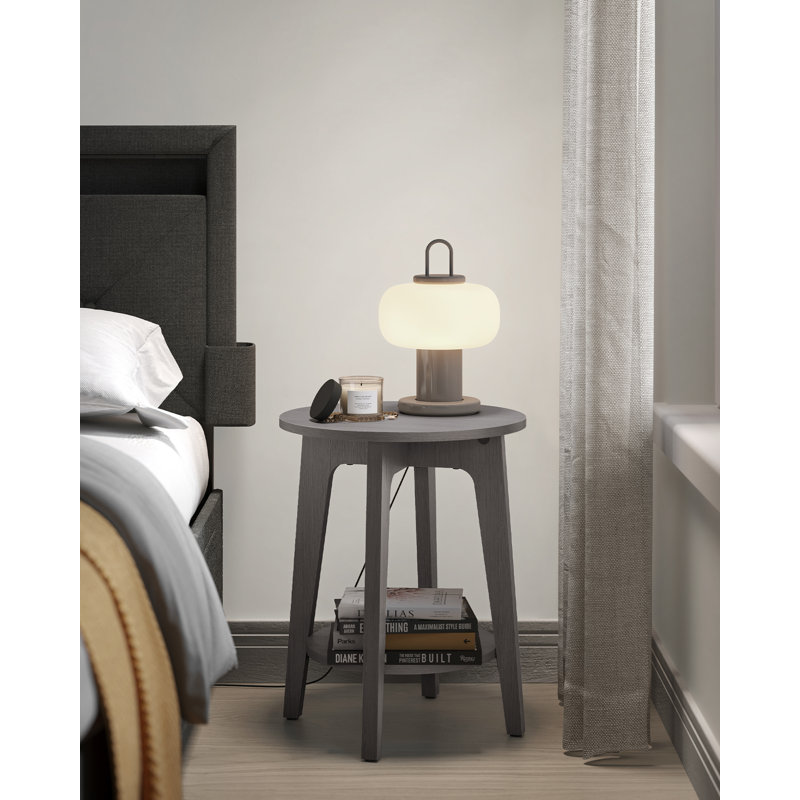 Alessandro End Table, Grey