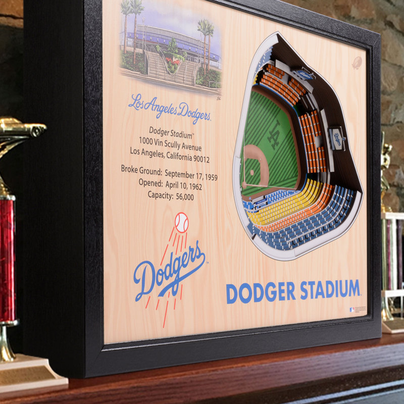 Los Angeles Dodgers 3D Stadium Replica Wall Art