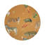 Sous-verres ronds en cuir tangerine Exotix-119015116