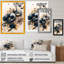 Fleurs de pavot bleu marine et or III - coquelicot, art mural-40621634-40621635