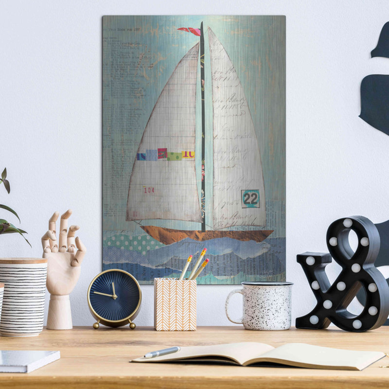 «At The Regatta II» par Courtney Prahl, H 16 po x l 12 po