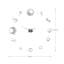 Circles Mirror Silent Wall Clock - 10cm