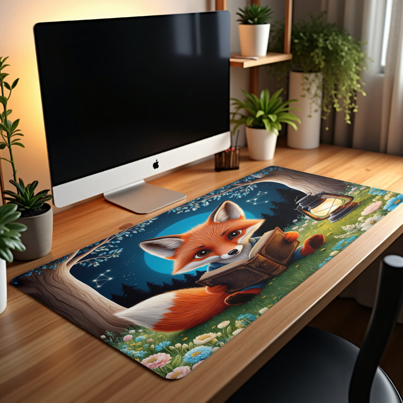 Polyester Desk Pad, 14.4x12.1