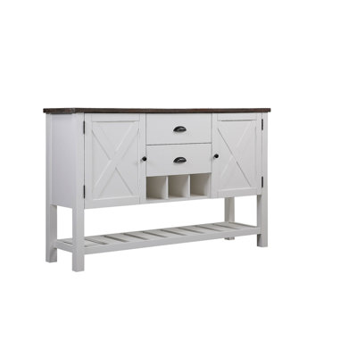 Brown 2-Drawer Server