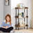 3 layers wooden bookcase industrial small bookshelf-1209047005