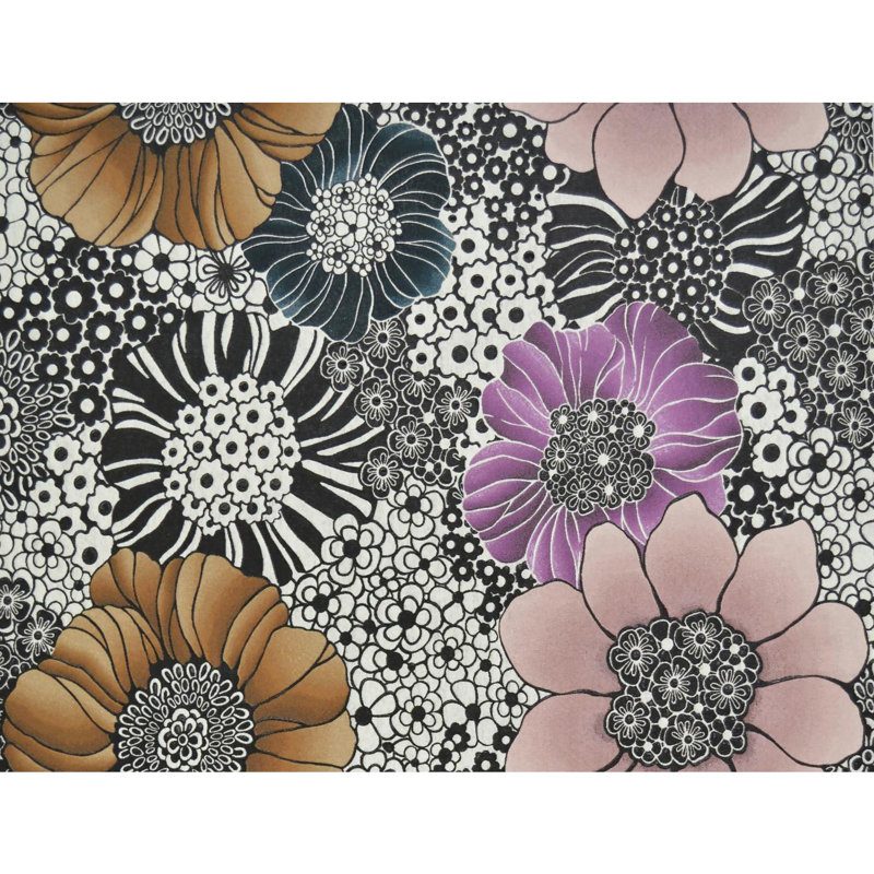Missoni 4 Floral Wallpaper Double Roll, Pearl/Black
