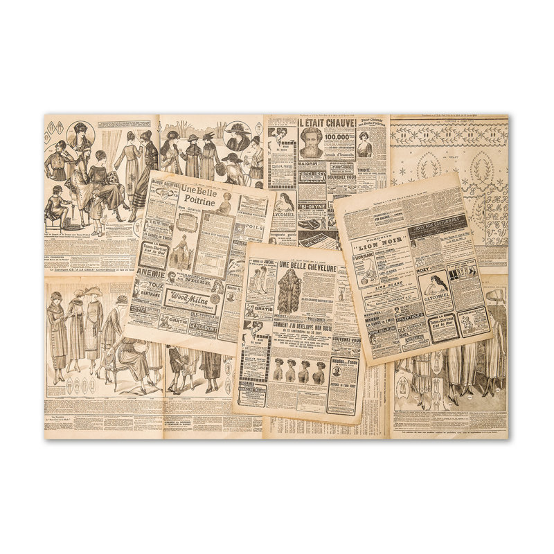 The Old Newspaper - Wrapped Canvas Print