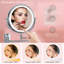 Miroir de maquillage mural rechargeable Mentasta, écran tactile DEL et pivotant sur 360 °-1281315941