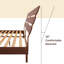 Lit plateforme en bois massif avec tête de lit ajustable Caden, style Mid-Century moderne-1991240163-1991240173