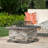 Coonrod Square Concrete Fire Pit Table with Lid