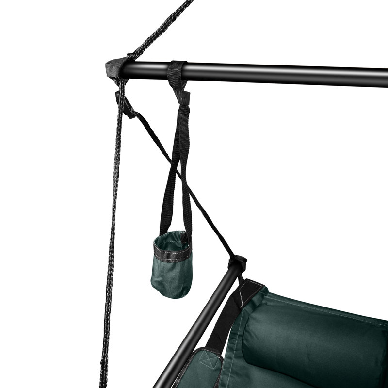 Chaise hamac Bryanna, Vert chasseur, Aluminium