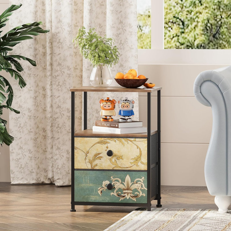 40cm W Manufactured Wood Bedside Table