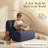 Lightweight Kids' Corduroy Sofa With Carrying Handles, Non-Slip Base And Supportive No-Spine Build-138575733