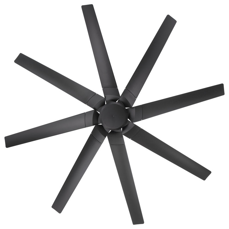 Roboto XL Indoor/Outdoor 8-Blade Smart Ceiling Fan 70" and Remote Control Included, Works With Alexa and iOS / Android App