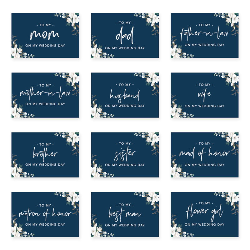Carte de mariage floral