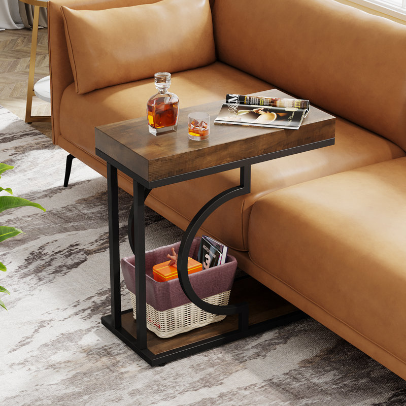 Ensemble de tables de bout Talib, Brun / noir