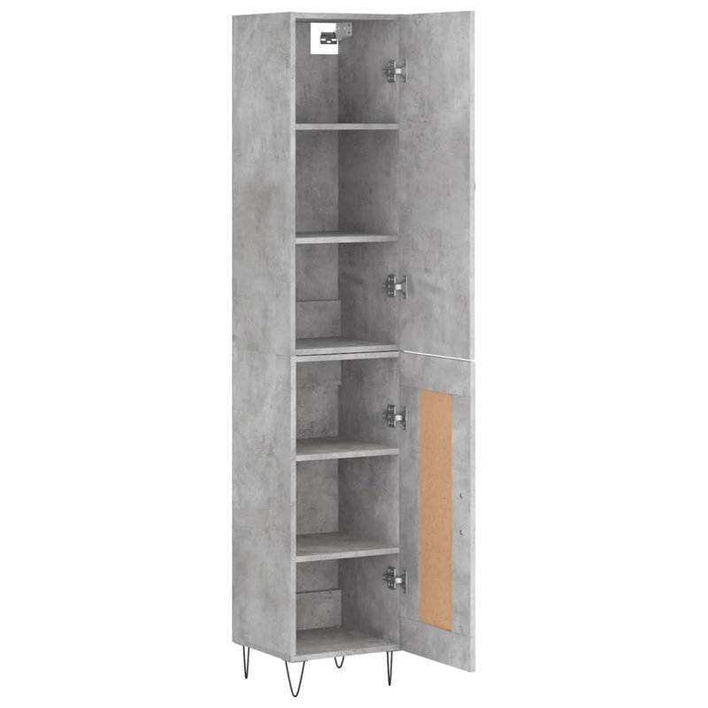 34.5cm Sideboard, Concrete Grey