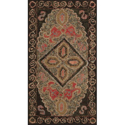 Antique American Hooked 1930s Rug