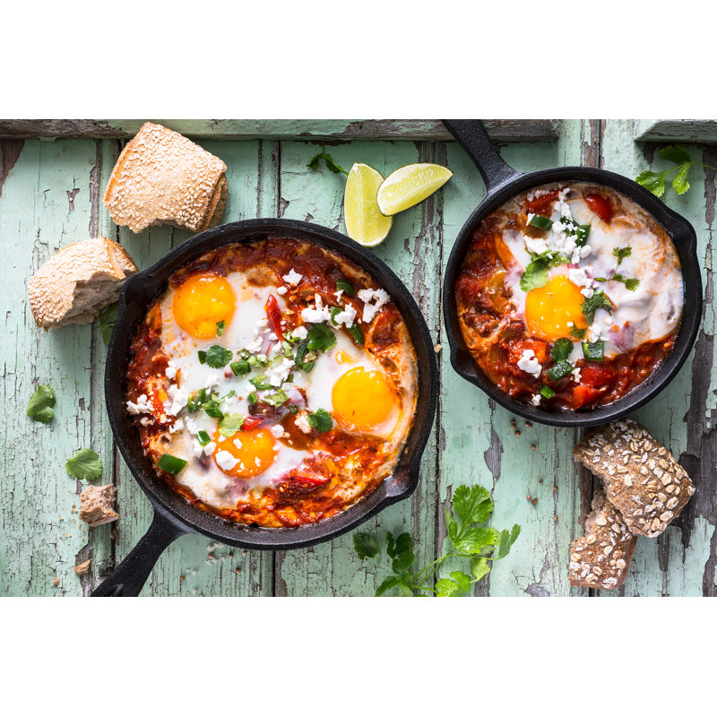 Shakshouka Dish - Wrapped Canvas Print, 51cm H x 76cm W x 3.8cm D