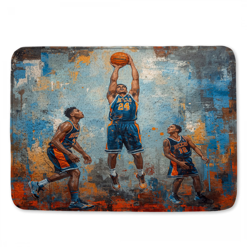 Tapis de bain Basketball, L 34 po x L 21 po