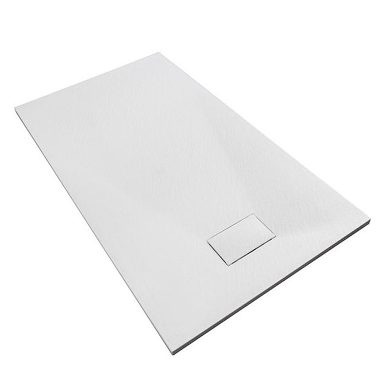 Solid Surface Shower Base Tray, White