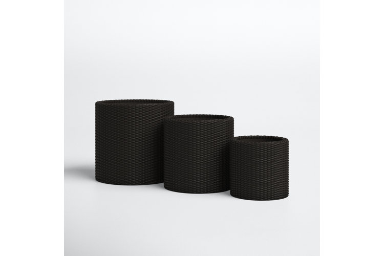 Kenyeta 3 - Piece Plastic Pot Planter