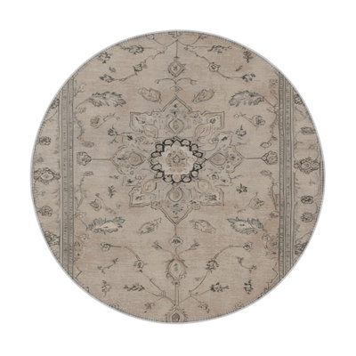 Tabriz Gray Indoor and Outdoor Area Rug