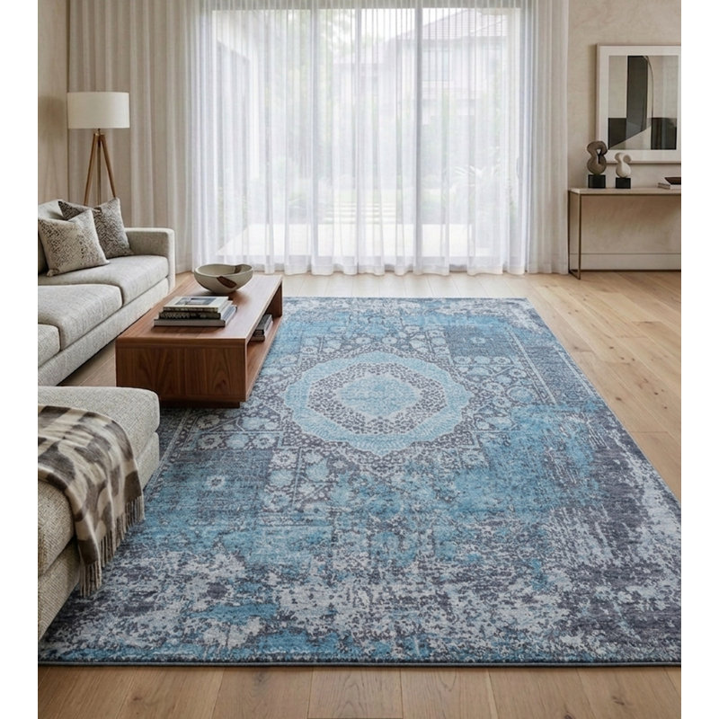 Hand Loom Knotted Wool Oriental Multicolor Rectangle Indoor Area Rug, Rectangle 4' x 6'