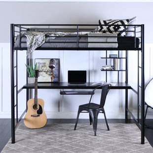 Elita Full Platform Loft Bed with Bookcase by Isabelle & Max™