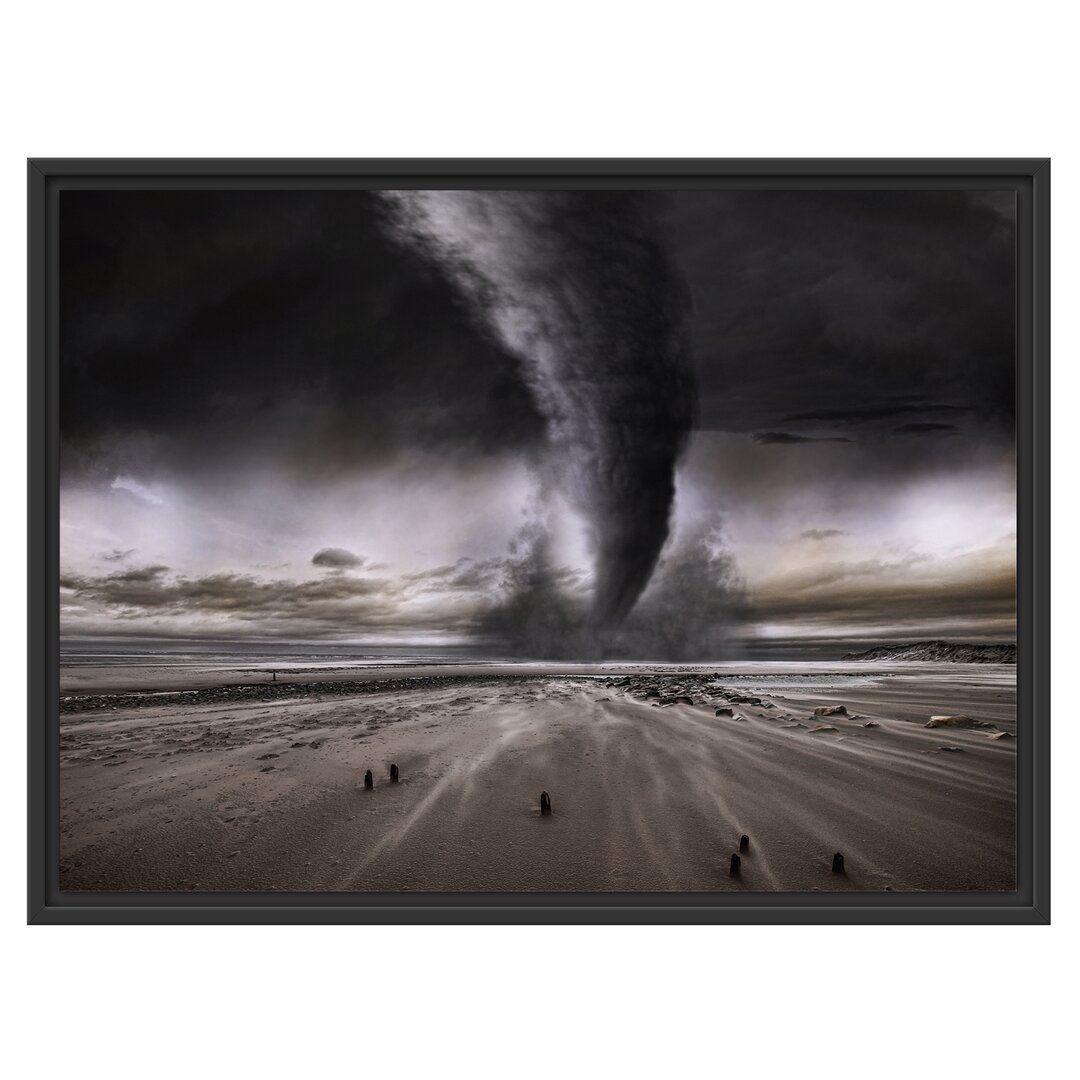 Gerahmtes Wandbild Dramatischer Tornado