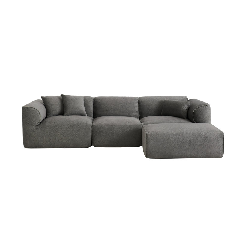 Canapé U_Style Luxury Living, Polyester gris
