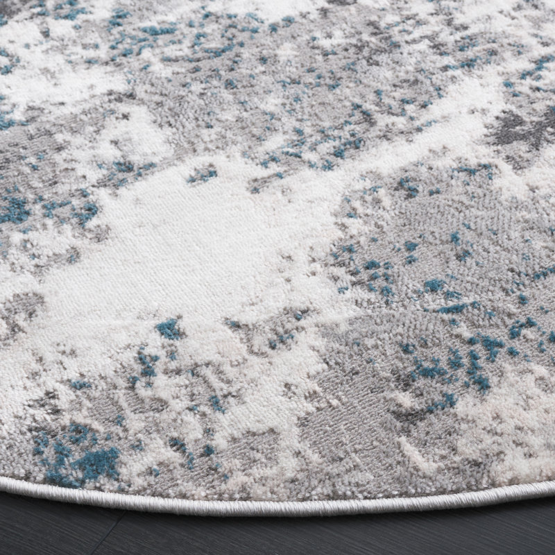 Brantner Performance Abstract Rug, Round 6'7"
