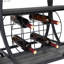 Chariot-bar industriel et chariot de service pour la maison avec roulettes 3 tablettes de rangement