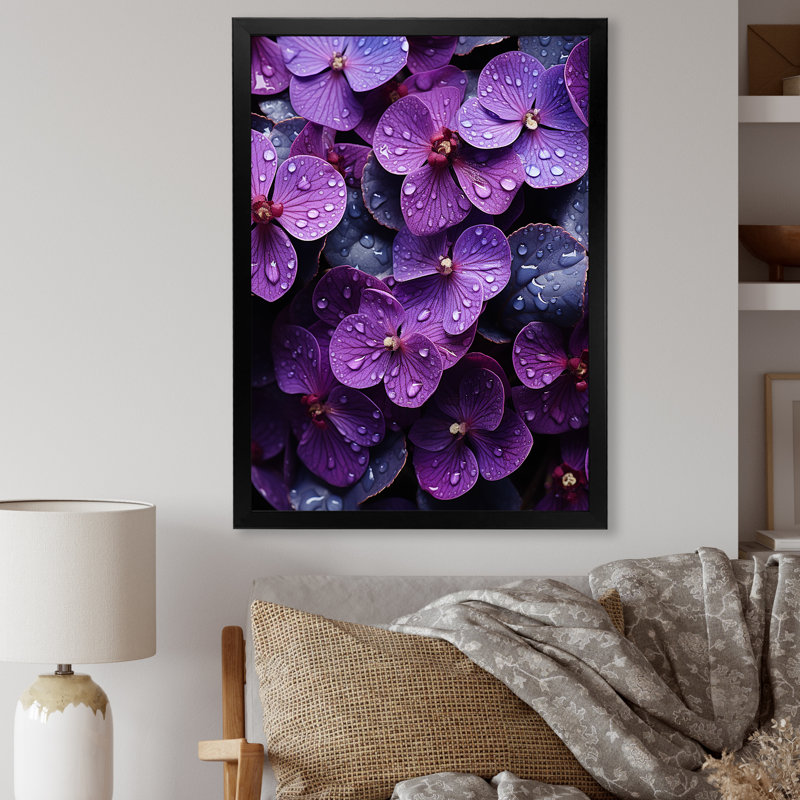 «Mauve surréel», reproduction sur toile, 40" H x 30" W, White Picture Framed