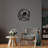 Stylish Decorative Metal Wall Accessory, Black Finish, 21.7 x 20.9 inches | 100% Metal, Thickness: 0.06 inches | Easy Wall-Mount Design, Lightweight at 2.2 lbs | Perfect for Home Décor & Modern Interiors