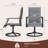 Set of 2 Outdoor Patio 360° Swivel Dining Rocking Chairs - UV Resistant, Padded PVC-coated Polyester Mesh, Rust-Proof Steel Frame, 400 Lb Capacity-1537225015-1537225012
