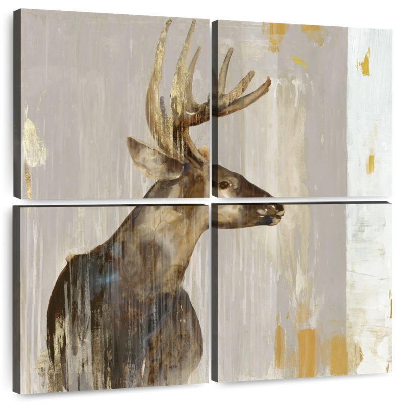 Brampt cerf II, H 18 po x l 18 po