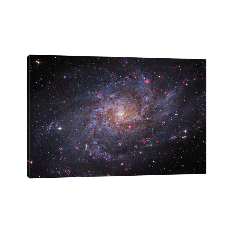 M33, The Triangulum Galaxy by Robert Gendler - Wrapped Canvas Gallery-Wrapped Canvas Giclée, 20.32 cm H x 30.48 cm W