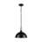 Lafay 1 - Light Matte Black Dome Pendant