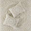 Mini ensemble de couvre-lit médaillon en coton touffeté Boho Taupe - Grand