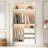 36" Closet System With 3 Drawers And 2 Rods,Shoes Storage-477337376