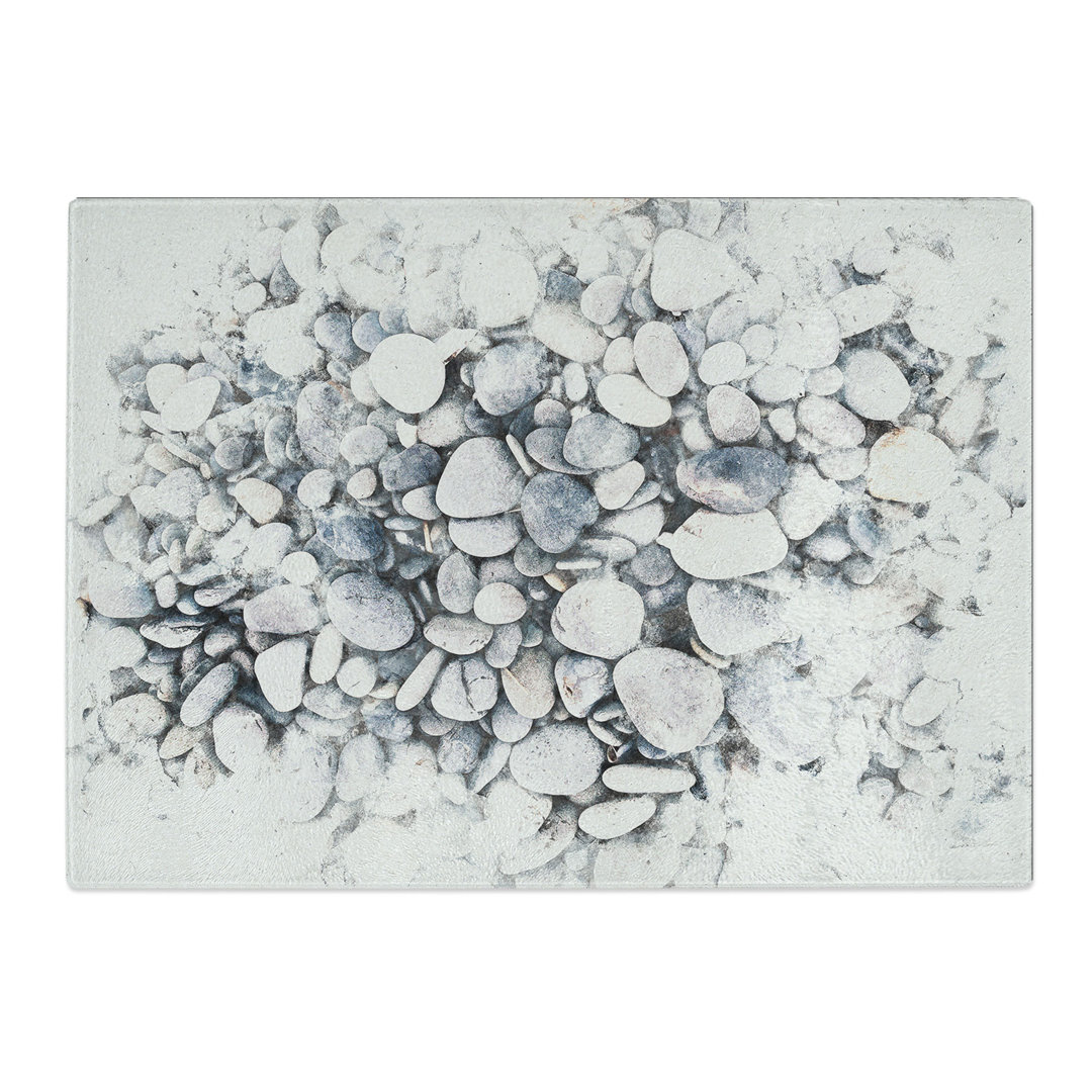 Tempered Glass Pebbles Chopping Board