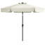Parasol de marché festonné Holmquist avec inclinaison et levage à manivelle-303353553-400481529
