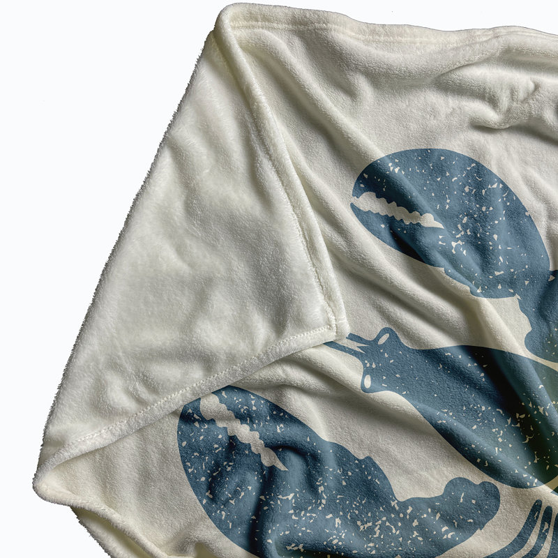 Nautical Nights Fleece Throw Blanket, 30" W x 40" L, Dusty Smoke, 1.75