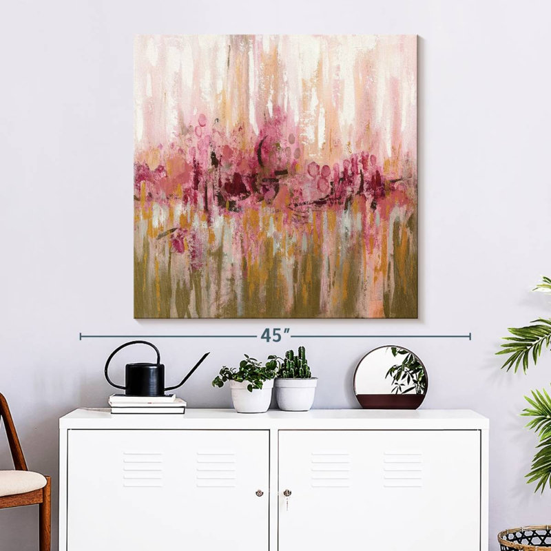 Pink Reflections, 33" H x 33" W
