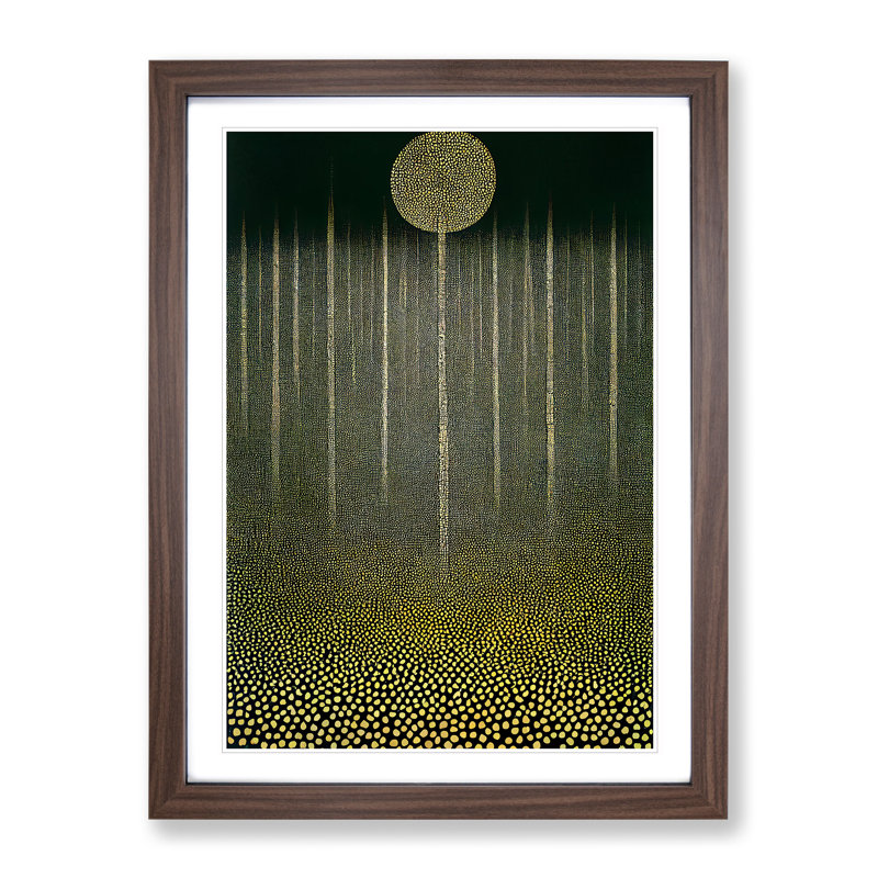 Spectacular Forest Abstract - Framed Print, 34cm H x 25cm W x 2cm D, Brown Framed