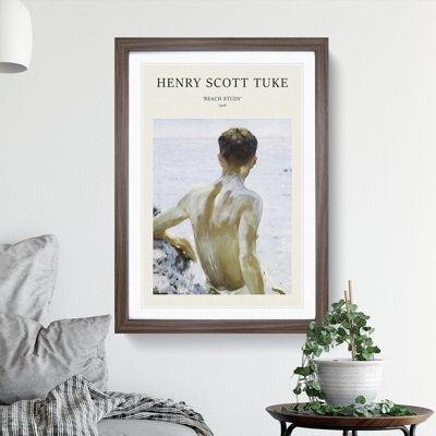 Beach Study by Henry Scott Tuke - Picture Frame Graphic Art