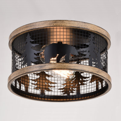 Plafonnier encastré 2 lumières 12 po Cerf