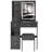 Compact Vanity Table with LED Mirror & Storage Drawers -Dressing Table with Cushioned Stool-232371231